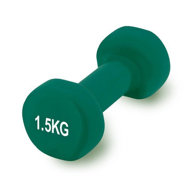 Гантель вінілова PowerPlay 4125 Achilles 1.5 кг. Зелена (1шт.) PP_4125_1.5kg фото
