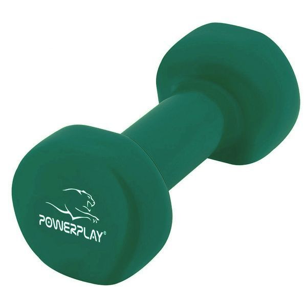 Гантель вінілова PowerPlay 4125 Achilles 1.5 кг. Зелена (1шт.) PP_4125_1.5kg фото
