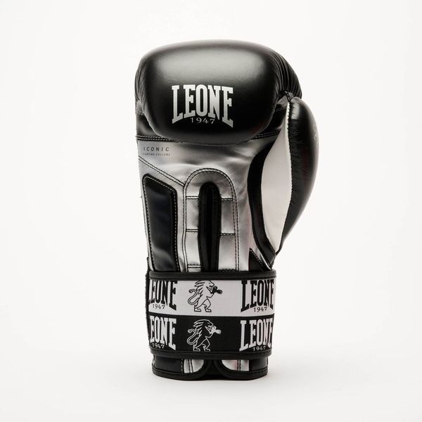 Боксерські рукавиці Leone GN208 ICONIC Black 10 унцій (бинти 4 м. в комплекті) GN208_Black_10oz фото