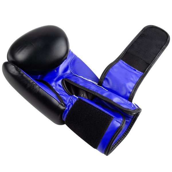 Боксерські рукавиці PowerPlay 3004 Classic Чорно-Сині 16 унцій PP_3004_16oz_Bl/Navy фото