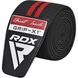 Бинти на коліна RDX GYM KNEE WRAP R11 BLACK/RED WAH-KR11BR фото 6